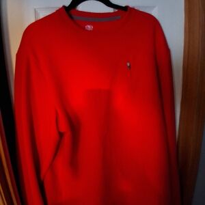 Athletic Works Men's Vibrant Red Crewneck Sweater